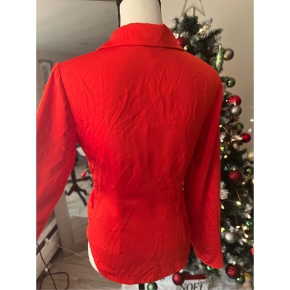 STEVE MADDEN RED BUTTON DOWN DRESS SHIRT - Picture 3 of 5